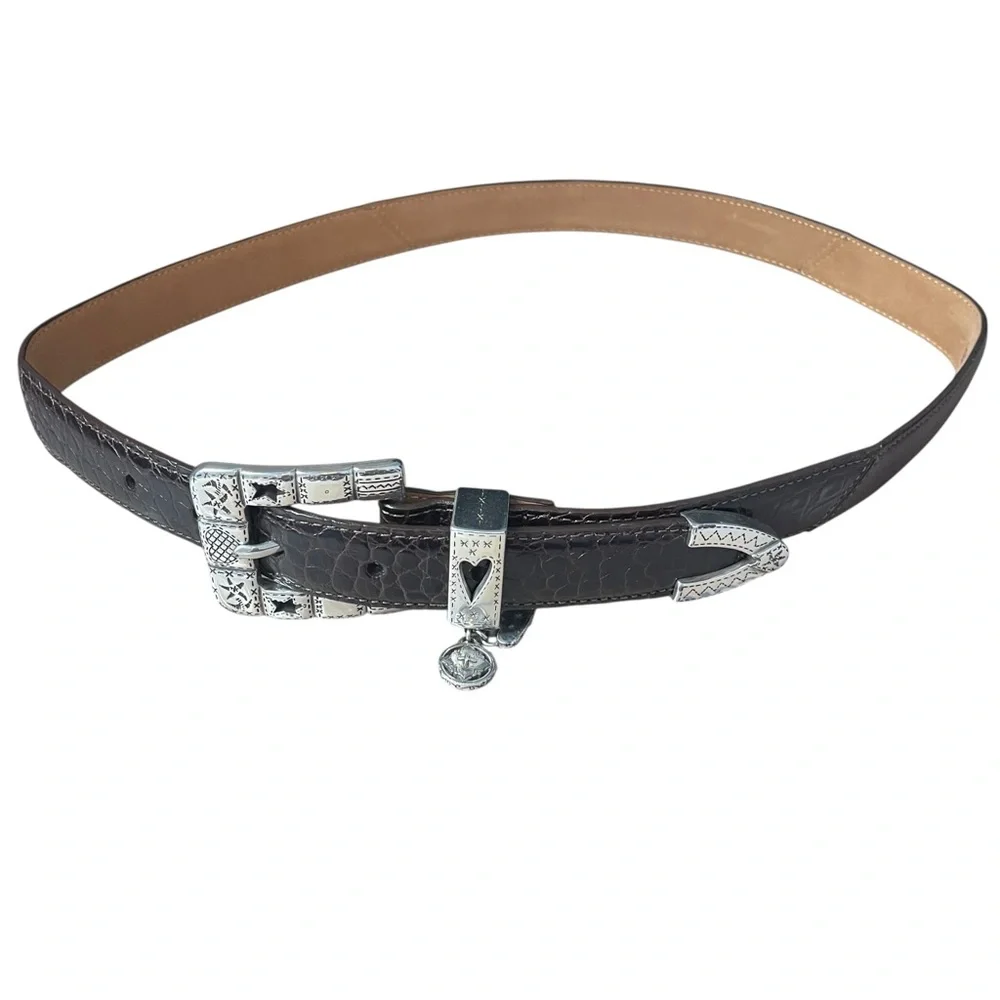 Brighton Brown Leather Belt Size Medium/Large 32